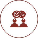 Communication of unhappiness symbol